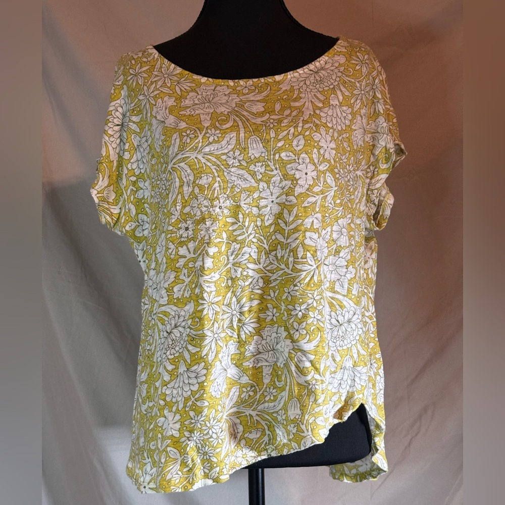Rachel Ashwell Shabby Chic Linen‎ Floral Top 🌸 - Picture 2 of 6